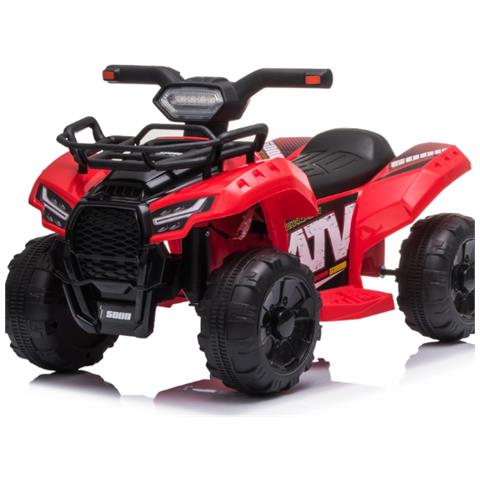 Quad Elettrico Mini, Da 6v Con Clacson, Pedale, Faro, Marce Avanti /indietro, Giocattolo Quad A Batteria Con 4 Ruote Per Bambini Colore Rosso - Foto 1