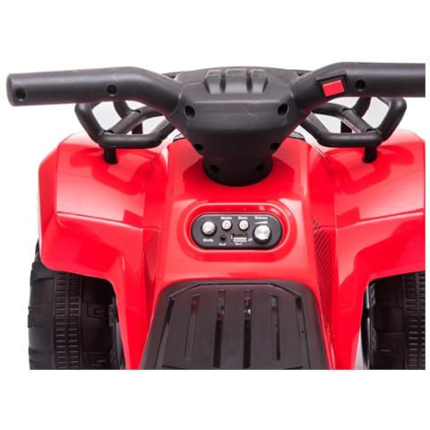 Quad Elettrico Mini, Da 6v Con Clacson, Pedale, Faro, Marce Avanti /indietro, Giocattolo Quad A Batteria Con 4 Ruote Per Bambini Colore Rosso - Foto 3