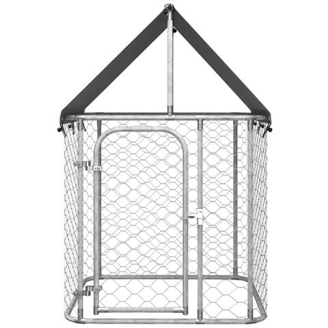 Gabbia Per Cani Da Esterno Con Tetto 100x100x150 Cm - Foto 2
