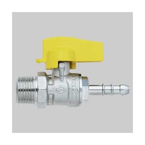 Rubinetto Diritto Gas Maschio Porta Gomma 1/2 X 14 - Foto 1