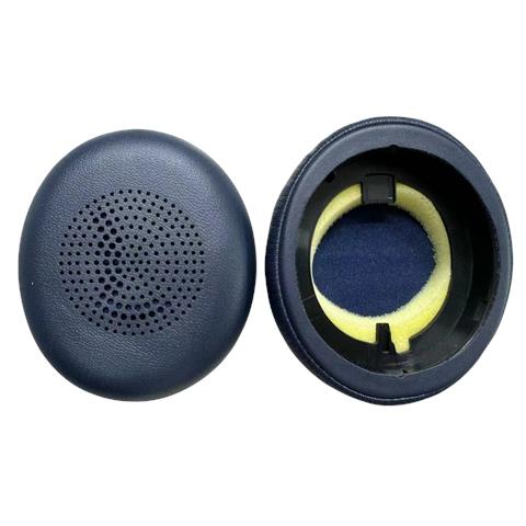 Cuscinetti Auricolari Di Ricambio Per Jabra Elite 45h /evolve2 65, Cuscinetti Auricolari In Morbida Memory Foam E Pelle Proteica Blue - Foto 1