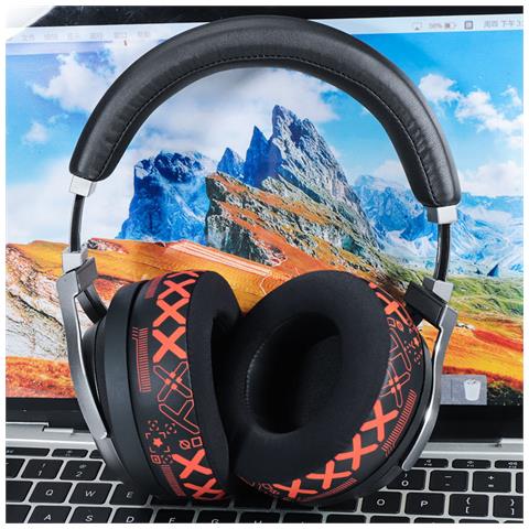 Cuscinetti Auricolari Di Ricambio Per Corsair Virtuoso Rgb Wireless Se Orange - Foto 3