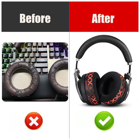 Cuscinetti Auricolari Di Ricambio Per Corsair Virtuoso Rgb Wireless Se Orange - Foto 5