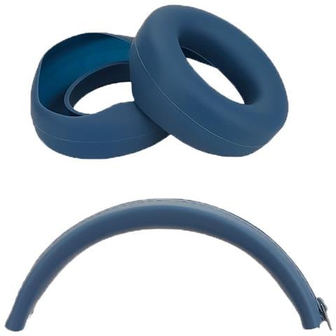 Custodia Protettiva In Silicone Per Cuffie Beats Studio3 - Padiglioni E Archetto Blue - Foto 1