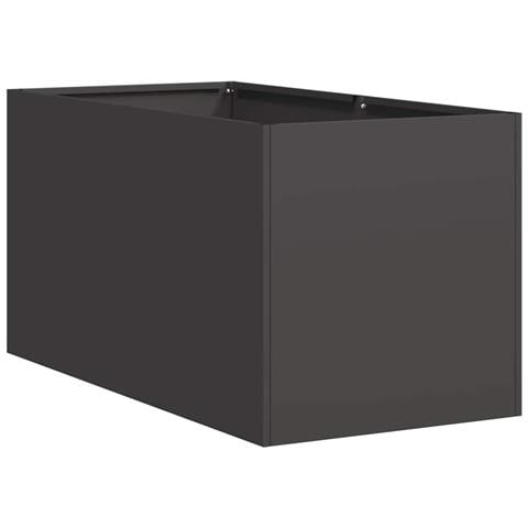 Fioriera Nera 40x80x40 Cm In Acciaio Laminato A Freddo - Foto 2