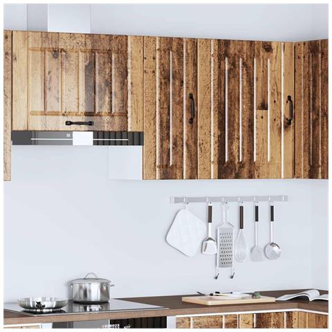 Pensile Da Cucina Lucca Legno Antico In Legno Multistrato - Foto 3