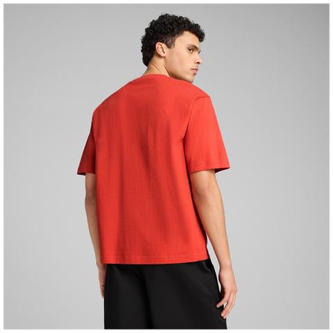 Wardrobe Ess Boxy Tee 62964515, Uomini, Rosso, M - Foto 5