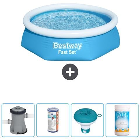 Piscina Fuori Terra - In Giro - 244x61 Cm - Blu - Include Accessori Coordinati Cb53 - Foto 1