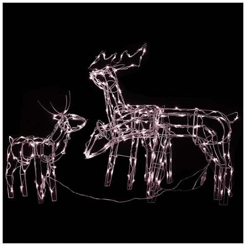 Decorazioni Di Natale A Forma Di Renne 3 Pz 229 Led - Foto 2