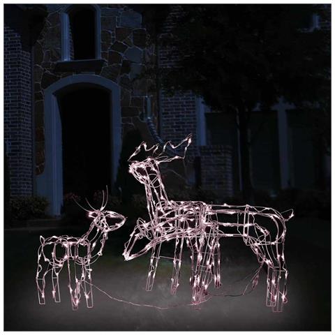 Decorazioni Di Natale A Forma Di Renne 3 Pz 229 Led - Foto 8