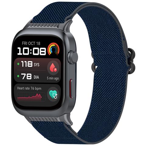 Cinturino Elastico In Nylon Per Huawei Watch D2: Cinturino Regolabile E Intrecciato Blue - Foto 2