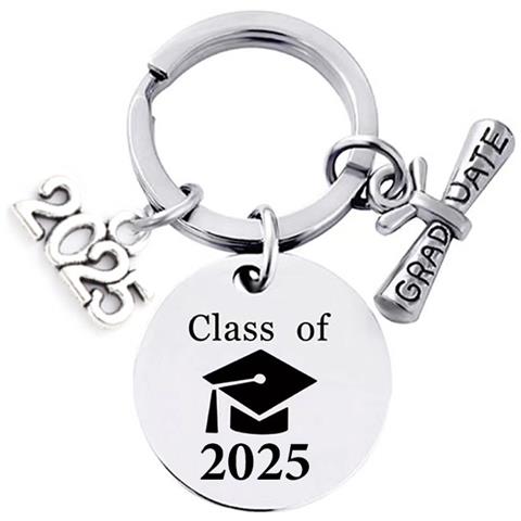 Portachiavi Classe Del 2025 – Regalo Di Laurea In Acciaio Inossidabile - Foto 1