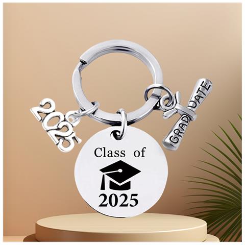 Portachiavi Classe Del 2025 – Regalo Di Laurea In Acciaio Inossidabile - Foto 2
