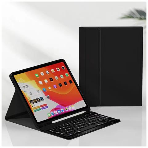 Custodia Nera Con Tastiera Bluetooth Per Lenovo Xiaoxin Pad Plus - Foto 2