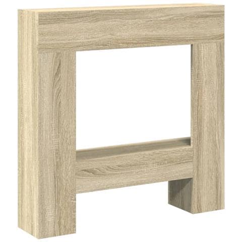 Cornice per Camino Rovere Sonoma 81x18x82 cm in Truciolato - Foto 1
