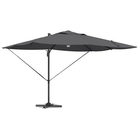 Ombrello a Sbalzo - Antracite Poliestere Grande Regolabile - Foto 2