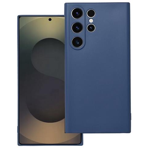 Custodia Tpu Silicone Cover Soft-case Per Samsung Galaxy S25 Ultra Blu - Foto 1