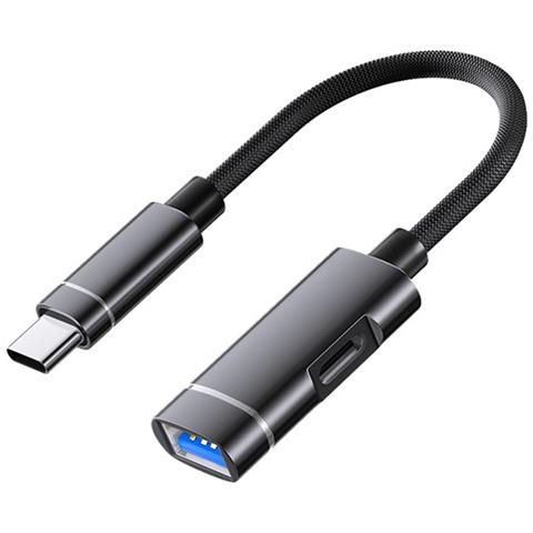 Adattatore Usb Type-c A Usb: Ricarica E Espansione Dati Black - Foto 1