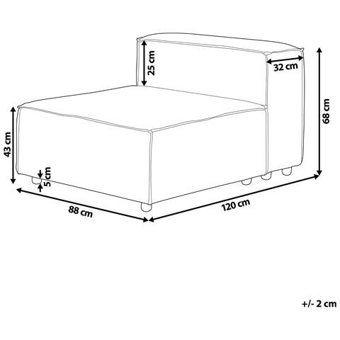 Sezione A 1 Posto Ardal Velluto A Coste Bianco Sporco - Foto 8
