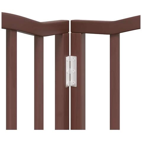 Cancello Cani Porta Pieghevole Marrone 15 Pannelli 750cm Pioppo - Foto 9