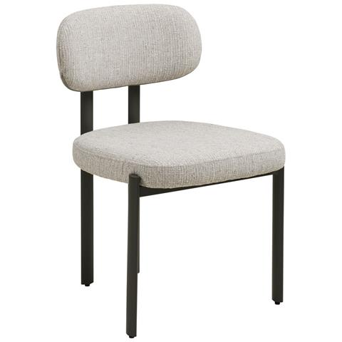 Set Di 2 Sedie Royan - Bianco - Tessuto - 50x53x80,5 Cm - Foto 1