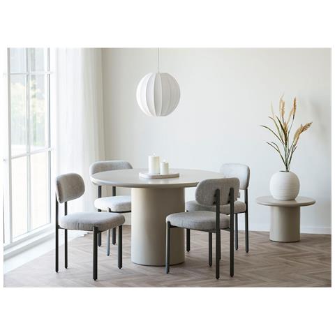 Set Di 2 Sedie Royan - Bianco - Tessuto - 50x53x80,5 Cm - Foto 2