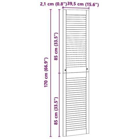 Porta per Armadio con porta Naturale 140.5 x 2.1 x 49.5 cm - Foto 9