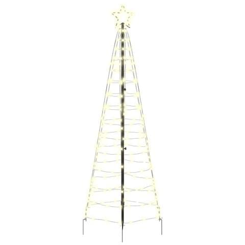 Albero di Natale LED con picchetti per il terreno Bianco caldo - Foto 1