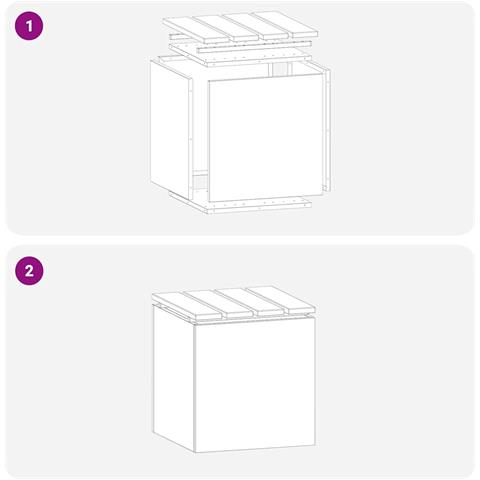 Panchina da giardino Ruggine 40 x 40 x 43 cm acciaio corten - Foto 9