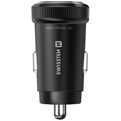 Caricatore Per Auto A Ricarica Rapida 20w Usb-c Power Delivery E Usb 3.0, Nero - Foto 2