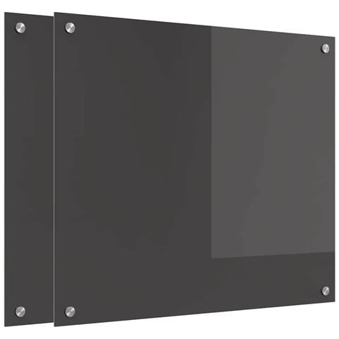 Rivestimento da Cucina 2 pcs Grigio scuro 70 x 60 cm - Foto 1