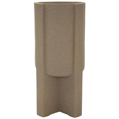 Portavaso Moai Medio Da Esterno In Resina Marrone - Foto 1