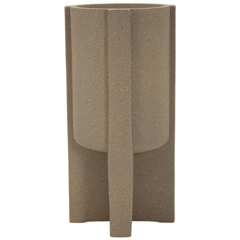 Portavaso Moai Medio Da Esterno In Resina Marrone - Foto 2