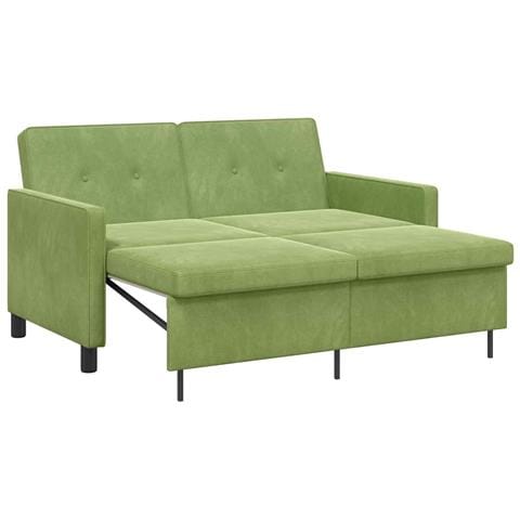 Divano letto Verde chiaro Tessuto - Foto 1