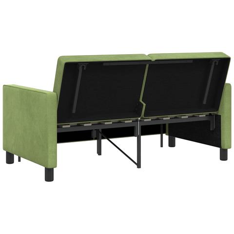 Divano letto Verde chiaro Tessuto - Foto 9