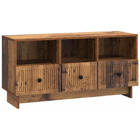 Mobile TV Legno antico 102 x 34,5 x 50 cm Legno ingegnerizzato - Foto 1