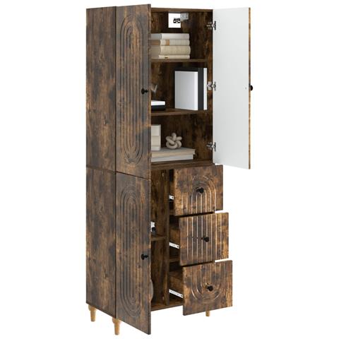 Set di armadi 2 pcs 66 x 34,5 x 90 cm Legno ingegnerizzato - Foto 2