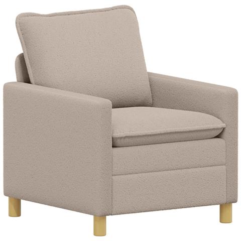 Set di divani 2 pz Grigio Chiaro Tessuto - Foto 2