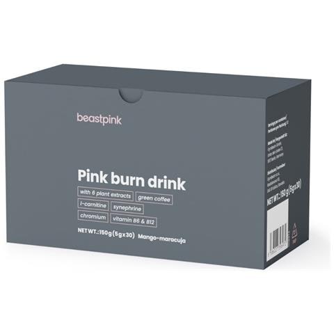 Bevanda in polvere Pink Burn Drink con caffeina 150 g Mango-Maracuja - Foto 1