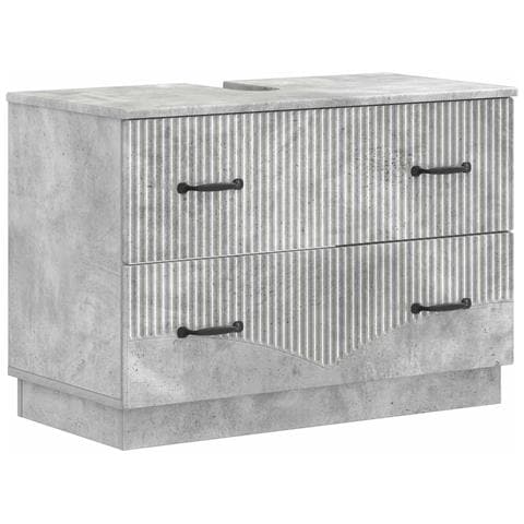 Armadio per Lavabo da Bagno HOORN Grigio Cemento - Foto 1