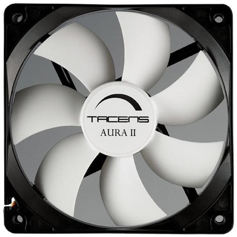 Aura II 12cm, Ventilatore, Computer case, 12 cm, Nero, Bianco, 0,09A, 1,08W - Foto 1