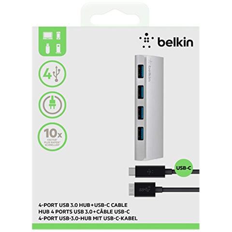 Hub a 4 Porte USB 3.0 con Cavo USB-C Lunghezza 1m - Foto 2