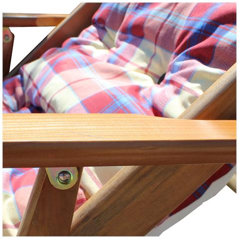 Poltrona Sdraio 3 Posizioni Bordeaux Con Cuscino Per Interno, Veranda Salotto Sdraio Portico - Foto 4