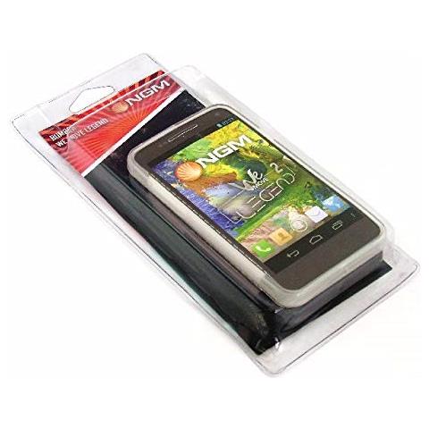 Mobile 2 Cover In Silicone Grigia E Bianca Trasparente Bumper-leg / pck1 - Foto 1