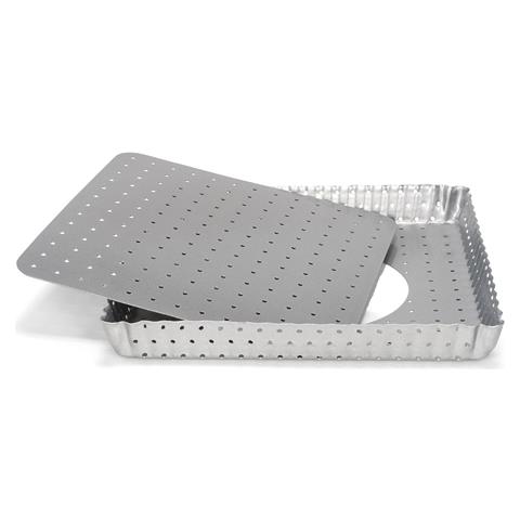 Stampo Per Torta Perforato Con Fondo Removibile 32x22cm - Foto 2