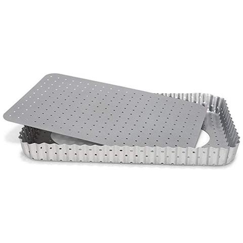 Stampo Per Torta Perforato Con Fondo Removibile 32x22cm - Foto 1