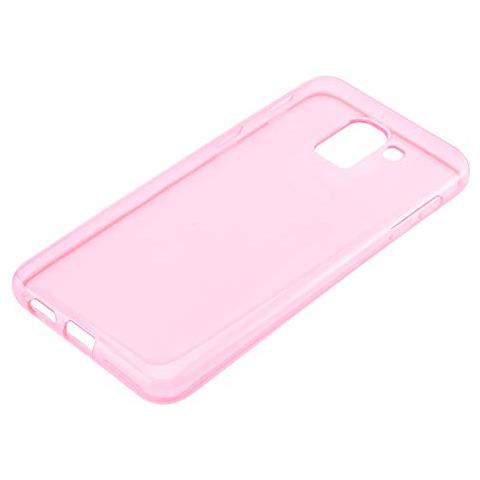 Custodia Compatibile Con Samsung Galaxy J6 2018 In Rosa Transparente - Coperchio Protettivo In Silicone Tpu Flessibile - Foto 2