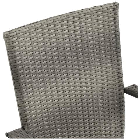 Set Mobili Da Pranzo Per Giardino 5 Pz Grigio - Foto 10