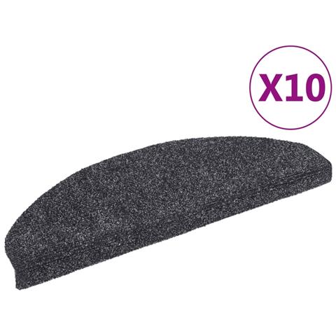 Tappetini Scale Adesivi 10 pz 65x21x4 cm Grigio Scuro Agugliati - Foto 1