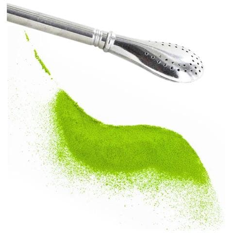 Tè Verde Giapponese Biologico Matcha Di Cerimonia Premium 30 G + Cannuccia In Acciaio Inox Con Filtro - Foto 1